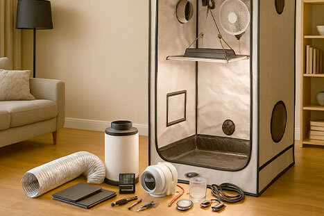 Grundlagen des Indoor-Grows – Technik, Pflanzenpflege &amp; kontrollierte Umgebung einfach erklärt - Indoor-Grow Grundlagen: Licht, Klima &amp; Pflanzenpflege einfach erklärt | Schall &amp; Rauch