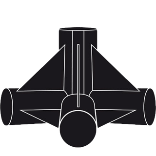 Homebox 4-Weg Verbinder Ø 16mm 4 Stück