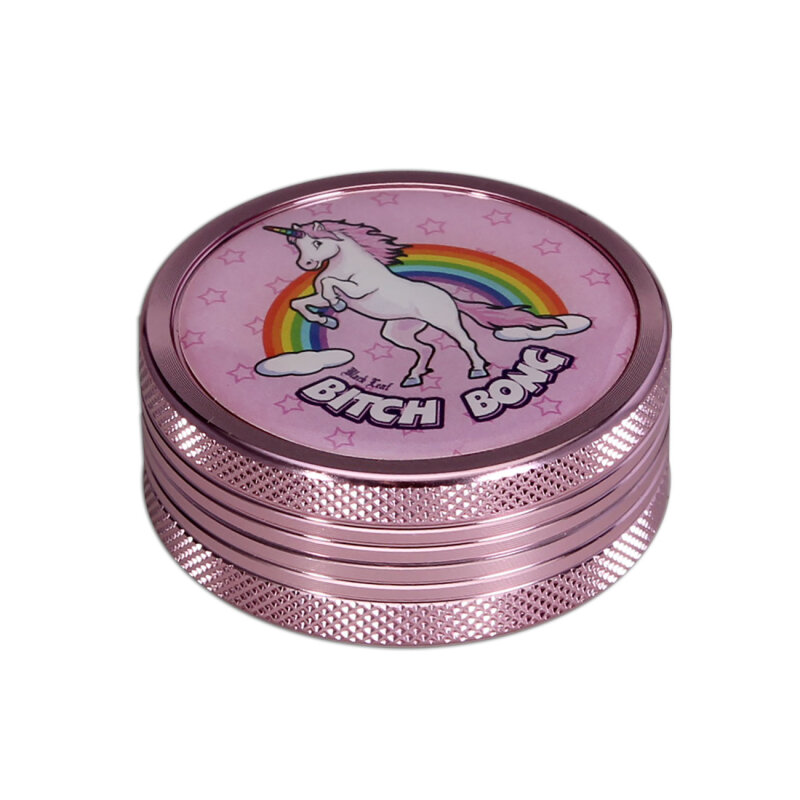 Alumühle Black Leaf 2-teilig Ø 50 mm Bitch Bong rosa