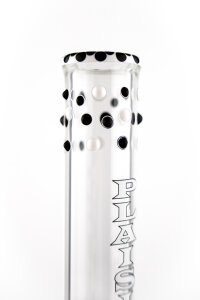 Plaisir Bong - Noppenhals, schwarz - weiß