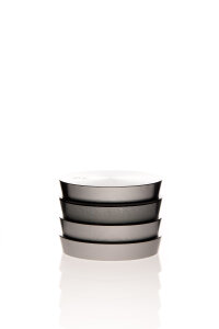 Alumühle Stufen Black Leaf 4-teilig Ø 55 mm grau