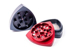 Gleichdick aluminum grinder 4-piece steel blue/red